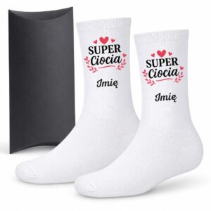 1 skarpetki personalizowane z imieniem dla cioci prosty 1 skarpb0023