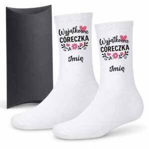 1 skarpetki personalizowane z imieniem dla corki prosty 1 skarpb0025