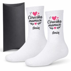1 skarpetki personalizowane z imieniem dla corki prosty 1 skarpb0027