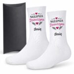 1 skarpetki personalizowane z imieniem dla dziewczyny prosty 1 skarpb0035