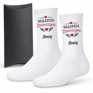1 skarpetki personalizowane z imieniem dla dziewczyny prosty 1 skarpb0035