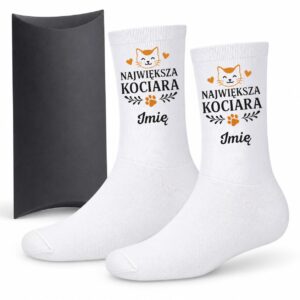 1 skarpetki personalizowane z imieniem dla kociary prosty 1 skarpb0080