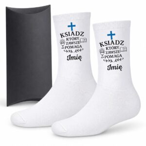 1 skarpetki personalizowane z imieniem dla ksiedza prosty 1 skarpb0084