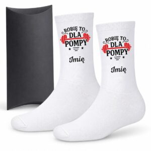 1 skarpetki personalizowane z imieniem dla kulturystki prosty 1 skarpb0091