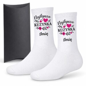 1 skarpetki personalizowane z imieniem dla kuzynki prosty 3 skarpb0093