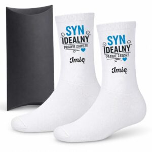 1 skarpetki personalizowane z imieniem dla syna prosty 1 skarpb0162