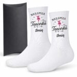 1 skarpetki personalizowane z imieniem dla tancerki prosty 1 skarpb0171