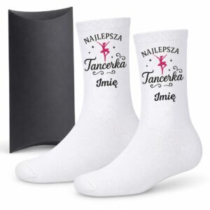 1 skarpetki personalizowane z imieniem dla tancerki prosty 1 skarpb0171