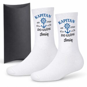 1 skarpetki personalizowane z imieniem dla zeglarza prosty 1 skarpb0201