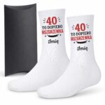 1 skarpetki personalizowane z imieniem na 40 urodziny prosty 1 skarpb0216