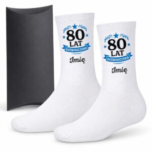 1 skarpetki personalizowane z imieniem na 80 urodziny prosty 2 skarpb0224