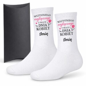 1 skarpetki personalizowane z imieniem na dzien kobiet prosty 1 skarpb0228