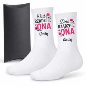 1 skarpetki personalizowane z imieniem na dzien kobiet prosty 1 skarpb0229