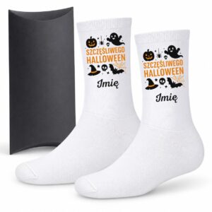 1 skarpetki personalizowane z imieniem na halloween prosty 1 skarpb0230
