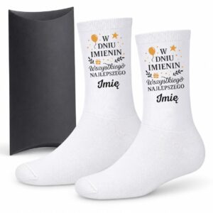 1 skarpetki personalizowane z imieniem na imieniny prosty 1 skarpb0232