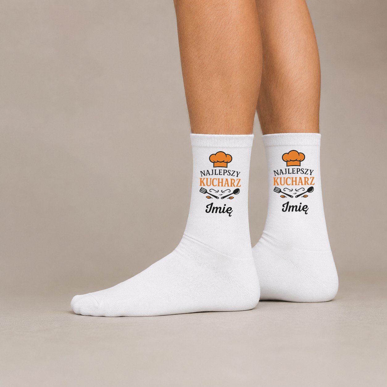 2 personalizowane skarpety biae na nodze dla kucharza prosty 1 skarpb0087 2 personalizowane skarpety biae na nodze dla kucharza prosty 1 skarpb0087