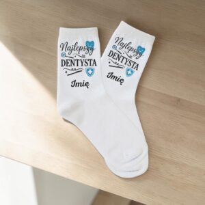 3 skarpetki z imieniem na prezent dla dentysty prosty 1 skarpb0030