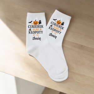 3 skarpetki z imieniem na prezent na halloween prosty 1 skarpb0231