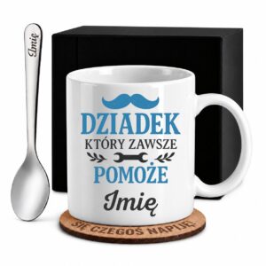 1 kubek biay z imieniem dla dziadka prosty 2 kzsb0032