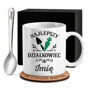 1 kubek biay z imieniem dla dziakowca prosty 1 kzsb0033