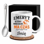 1 kubek biay z imieniem dla emeryta prosty 2 kzsb0040