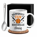 1 kubek biay z imieniem dla fana baseballu prosty 1 kzsb0043