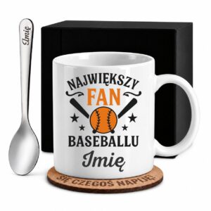 1 kubek biay z imieniem dla fana baseballu prosty 1 kzsb0043