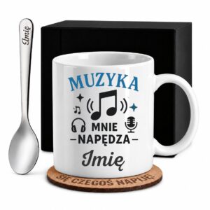 1 kubek biay z imieniem dla fana muzyki niebieski 1 kzsb0046