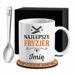 1 kubek biay z imieniem dla fryzjera, barbera prosty 1 kzsb0062