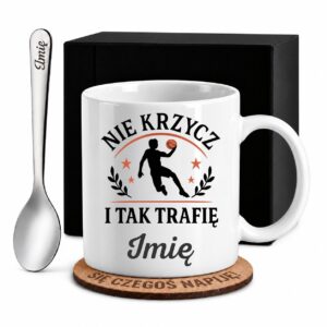 1 kubek biay z imieniem dla koszykarza bordowy 1 kzsb0082