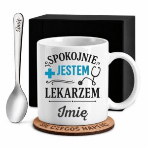1 kubek biay z imieniem dla lekarza prosty 1 kzsb0095