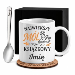 1 kubek biay z imieniem dla mola ksiazkowego prosty 1 kzsb0103