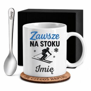 1 kubek biay z imieniem dla narciarza prosty 1 kzsb0112