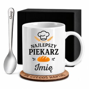 1 kubek biay z imieniem dla piekarza prosty 2 kzsb0117