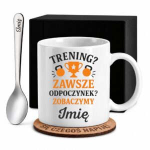 1 kubek biay z imieniem dla trenera prosty 1 kzsb0182