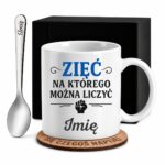 1 kubek biay z imieniem dla ziecia prosty 1 kzsb0193