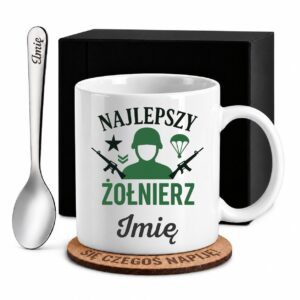 1 kubek biay z imieniem dla zonierza prosty 1 kzsb0204