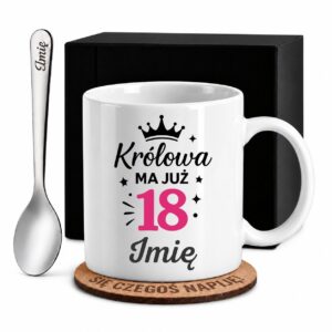 1 kubek biay z imieniem na 18 urodziny rozowy 1 kzsb0210