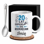 1 kubek biay z imieniem na 20 urodziny prosty 2 kzsb0212