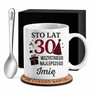 1 kubek biay z imieniem na 30 urodziny prosty 1 kzsb0213