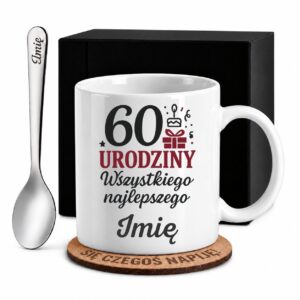 1 kubek biay z imieniem na 60 urodziny bordowy 1 kzsb0219