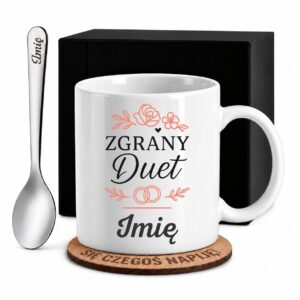 1 kubek biay z imieniem na slub, wesele prosty 1 kzsb0245