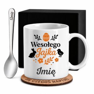 1 kubek biay z imieniem na wielkanoc prosty 1 kzsb0240