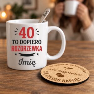 2 biay kubek personalizowany na 40 urodziny prosty 1 kzsb0216