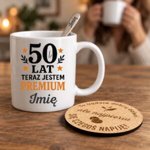 2 biay kubek personalizowany na 50 urodziny prosty 2 kzsb0218