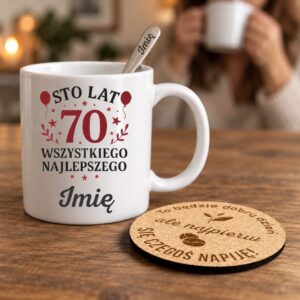 2 biay kubek personalizowany na 70 urodziny prosty 1 kzsb0222