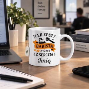 3 kubek na prezent z imieniem dla baristy prosty 1 kzsb0005