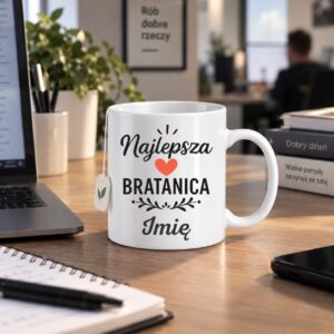 3 kubek na prezent z imieniem dla bratanicy prosty 1 kzsb0010