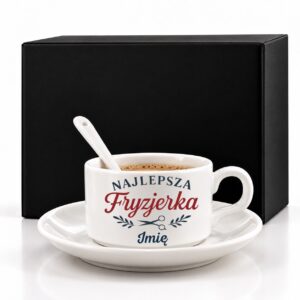 1 filizanka personalizowana biaa z imieniem dla fryzjerki rozbudowany 1 filb0049