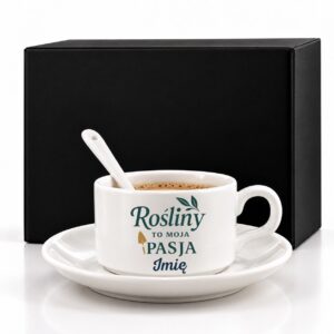 1 filizanka personalizowana biaa z imieniem dla ogrodnika rozbudowany 1 filb0088